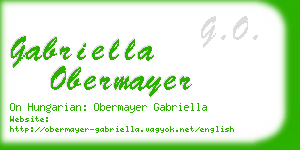 gabriella obermayer business card